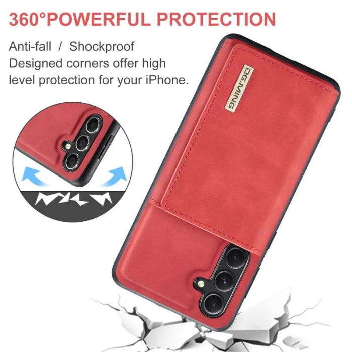 DG.MING - DG.MING M1 Series Mobilskal till Samsung Galaxy S24 FE Kickstand Röd