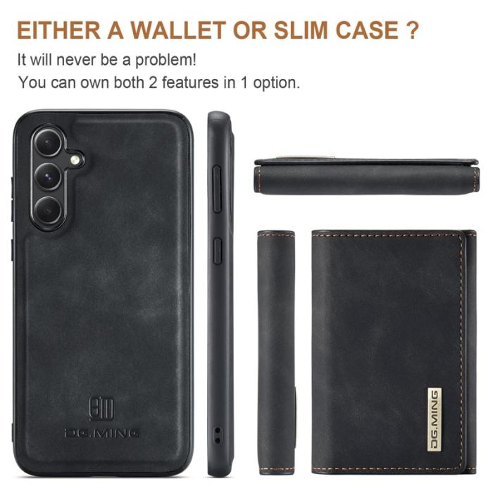 DG.MING - DG.MING M1 Series Mobilskal till Samsung Galaxy S24 FE Kickstand Svart