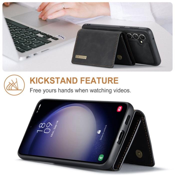 DG.MING - DG.MING M1 Series Mobilskal till Samsung Galaxy S24 FE Kickstand Svart
