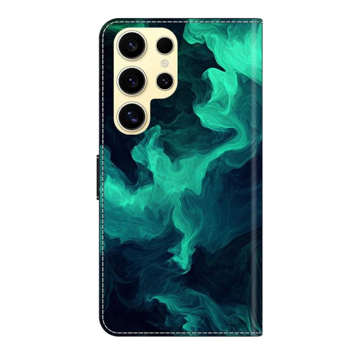 OEM - Samsung Galaxy S26 Ultra Plånboksfodral Ställning Mönstertryck Konstläder - Rök