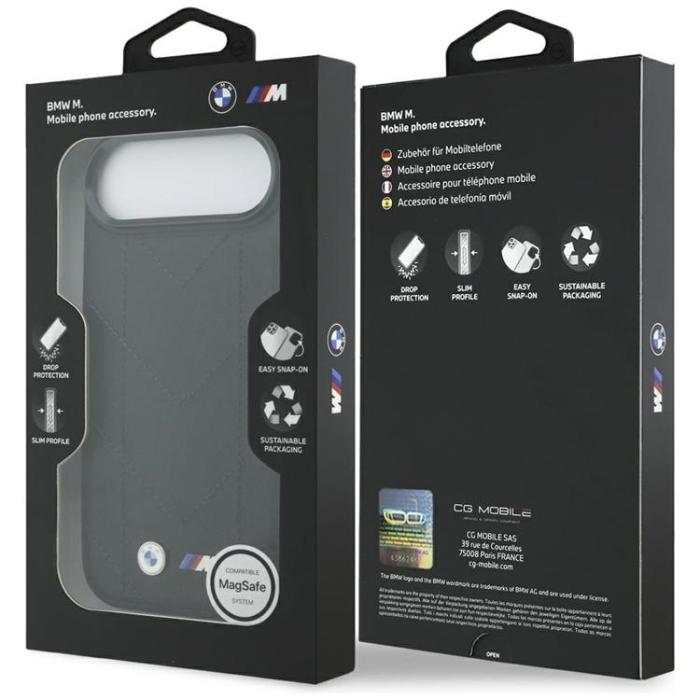 BMW - BMW iPhone Air Mobilskal MagSafe M Quilted Logo - Svart