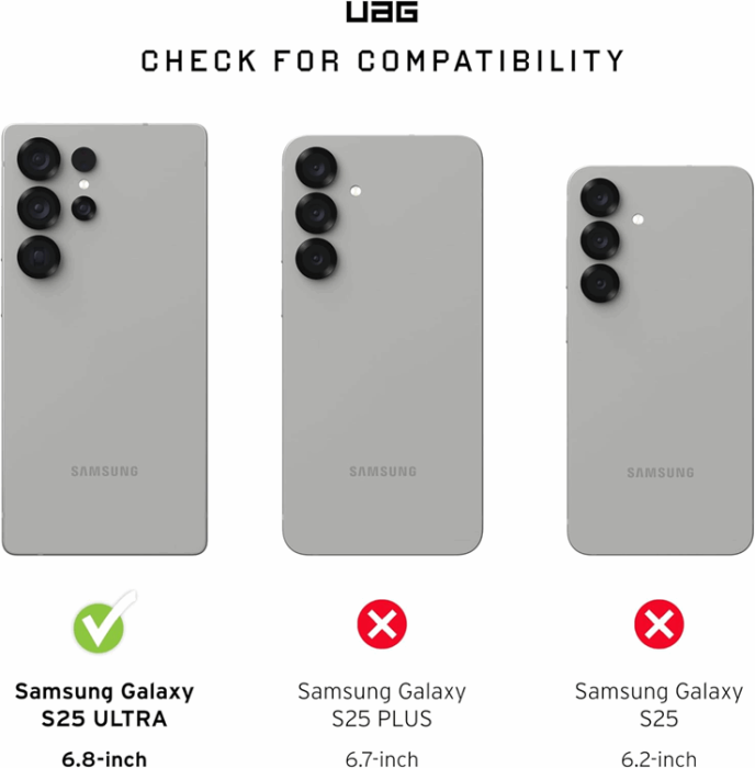 UAG - UAG Galaxy S25 Ultra Mobilskal MagSafe Pathfinder Magnet - Svart/Grå
