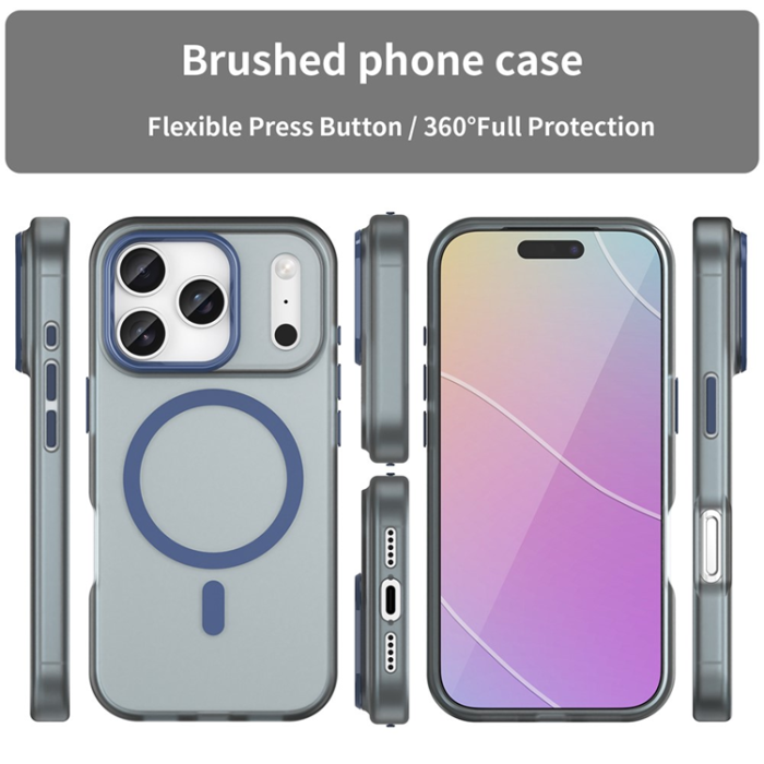 A-One Brand - iPhone 17 Pro Mobilskal MagSafe Slim Matte Translucent