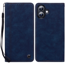 A-One Brand - iPhone 17 Plånboksfodral med Rem Lines Pattern - Blå