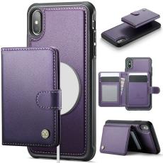 JEEHOOD - JEEHOOD J09 Fodral f&ouml;r iPhone XS Max 6.5 tum Lila RFID-Skydd