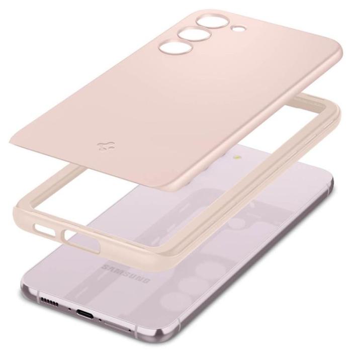 UTGATT1 - Spigen Galaxy S23 Mobilskal Thin Fit - Sand Rosa
