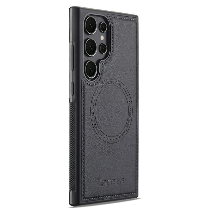 LC.imeeke - LC.IMEEKE Samsung Galaxy S25 Ultra Fodral KonstLäder - Svart