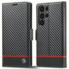 LC.imeeke - LC.IMEEKE Samsung Galaxy S25 Ultra Pl&aring;nboksfodral Konstl&auml;der - Vit