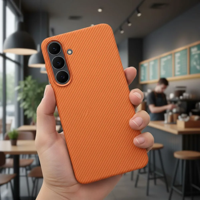 A-One Brand - Mobilskal För Galaxy S26 Plus Magsafe K-Look - Orange