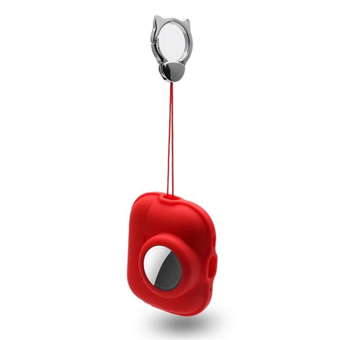 OEM - Airpods Pro 2 Skal 2-in-1 AirTag Silikon - Lila