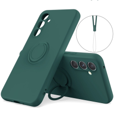A-One Brand - Galaxy A17 5G Mobilskal Med Kickstand Silikon - Grön