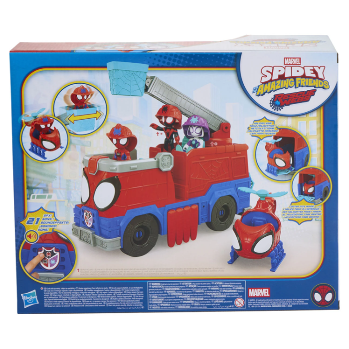 MARVEL - MARVEL SM and AF Rescue Webs Firetruck