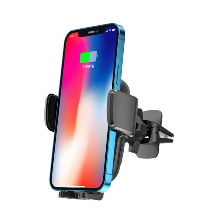 Tech-Protect - Tech-Protect Bilhållare till Ventgaller och Trådlös Laddare 15W - Svart