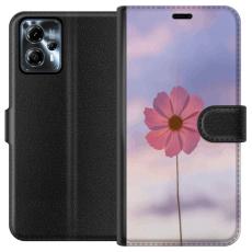 iSecrets - Plånboksfodral till Motorola Moto G13 med Rosa blomma