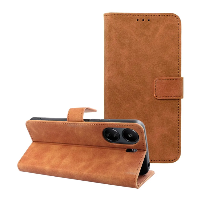 OEM - Xiaomi Redmi 13C/Poco C65 Plånboksfodral Tender - Brun