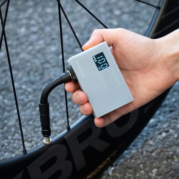 Rockbros - Rockbros Sladdlös Pump 120 psi Kompressor 420 mAh - Svart