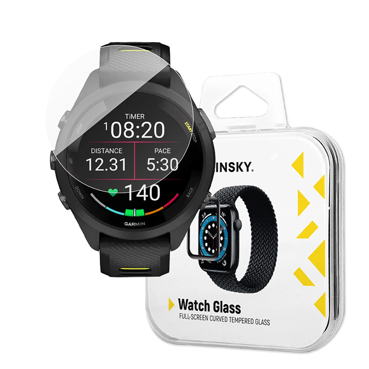[2-Pack] Wozinsky Garmin Forerunner 265S 46mm Härdat glas Skärmskydd - Svart | 5468 | AlltMobil