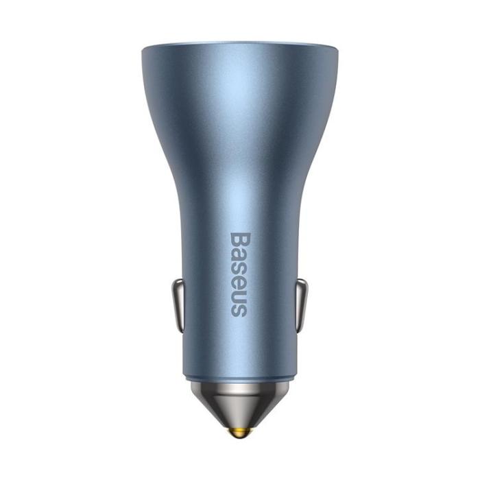 BASEUS - Baseus Golden Contactor Pro USB-A Billaddare + 2x USB-C 65W - Blå