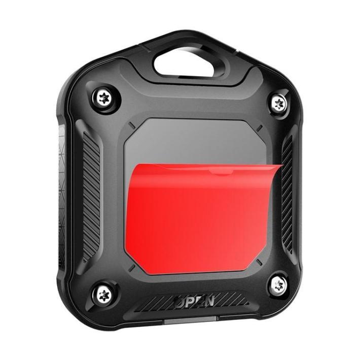 A-One Brand - Airtag Vattentät IP67 skal med mykelring - Carbon Svart
