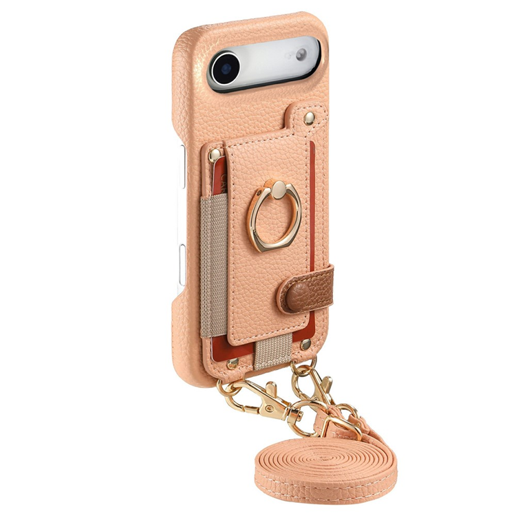 iPhone Air Mobilskal med Korthållare Ring Kickstand - Rosa (Rosa) | 2353 | AlltMobil