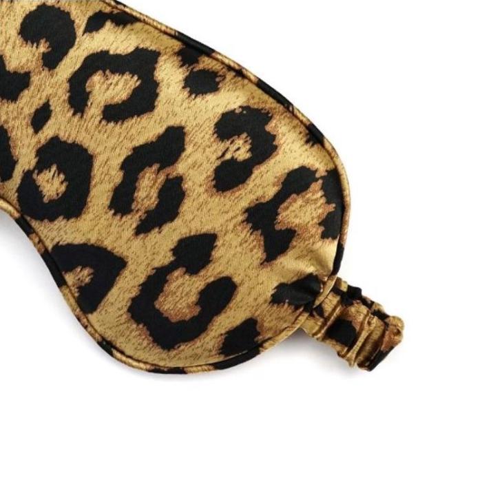 A-One Brand - Bekväm Silky Sovmask/Ögonmask - Leopard