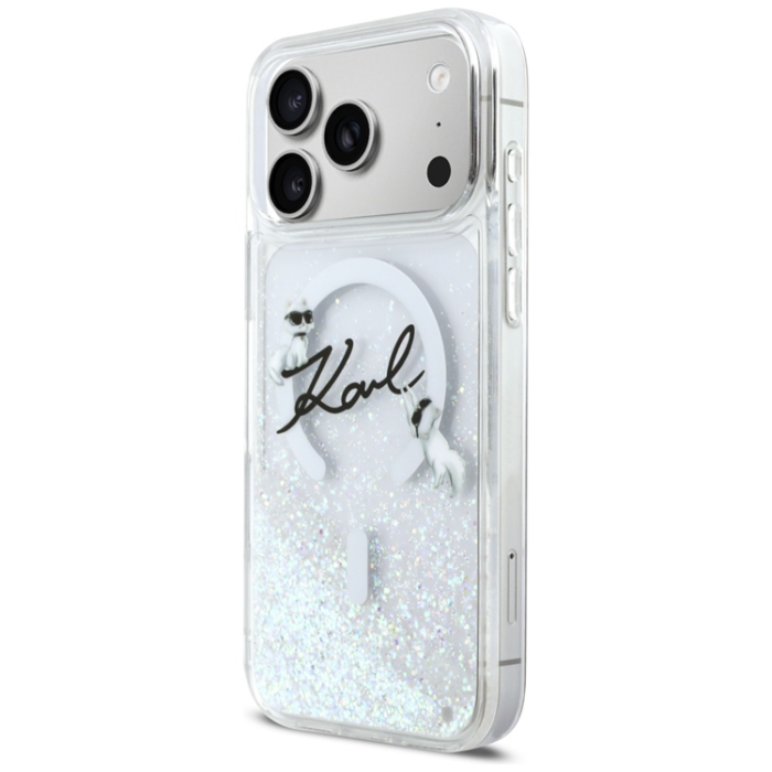 KARL LAGERFELD - Karl Lagerfeld iPhone 17 Pro Mobilskal Magsafe Liquid Glitter