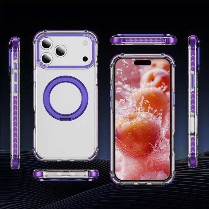 A-One Brand - iPhone 17 Pro Max Mobilskal MagSafe Anti Drop - Lila