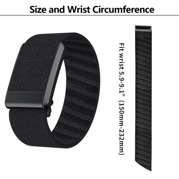 KALEBOL - Kalebol Whoop 4.0 Armband Twill Elastic Nylon - Svart
