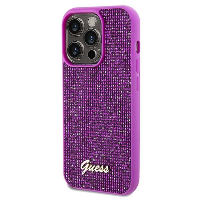 Guess - Guess iPhone 14 Pro Max Mobilskal Disco Script Metal - Lila