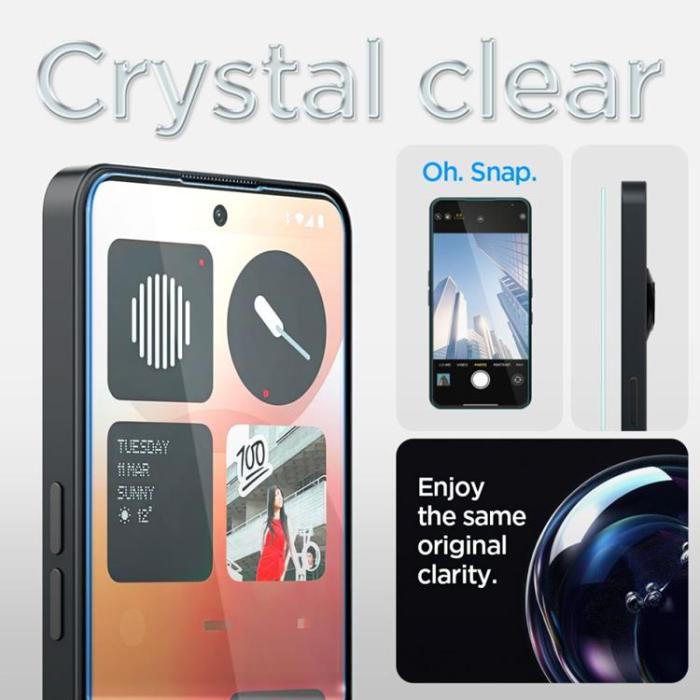 Spigen - [2-Pack] Spigen Nothing Phone 3a/3a Pro Härdat Glas Skärmskydd EZ Fit