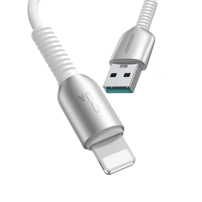 Joyroom - Joyroom S-A51 3A USB-A - Lightning Kabel 1.2m - Ljusgrå