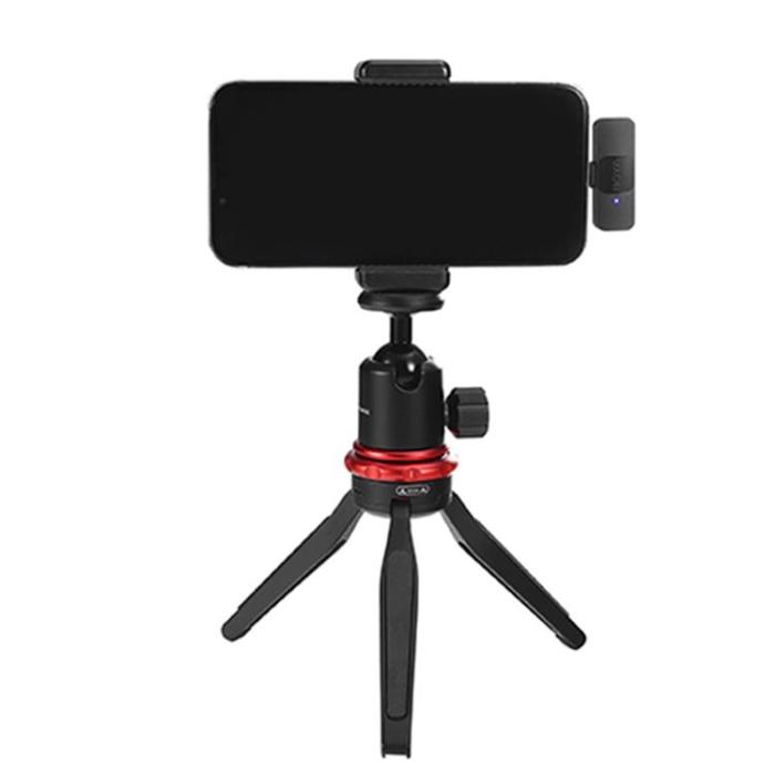 BOYA - BOYA Trådlös Mini Lavaliermikrofon USB-C 2.4Ghz 2 Sändare + 1 Mottagare BY-V20