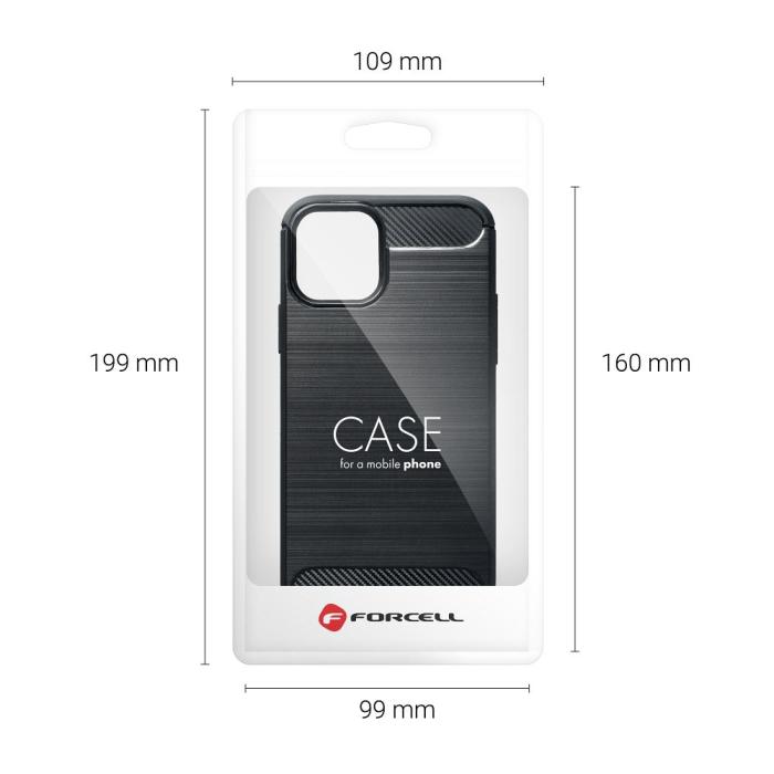 Forcell - Realme Realme C35 Skal Forcell Carbon Mjukplast - Svart