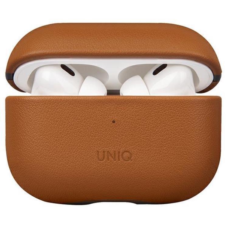 Uniq Airpods Pro 2 Skal Äkta Läder Terra - Toffee Brun | 2353 | AlltMobil
