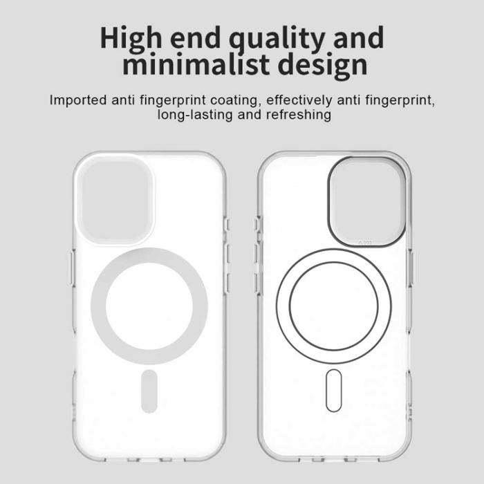 A-One Brand - iPhone 17 Mobilskal MagSafe Anti Drop Hybrid - Vit
