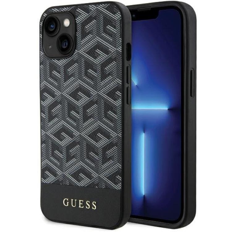 Guess iPhone 15/14/13 Mobilskal MagSafe GCube Stripes - Svart | 2353 | AlltMobil
