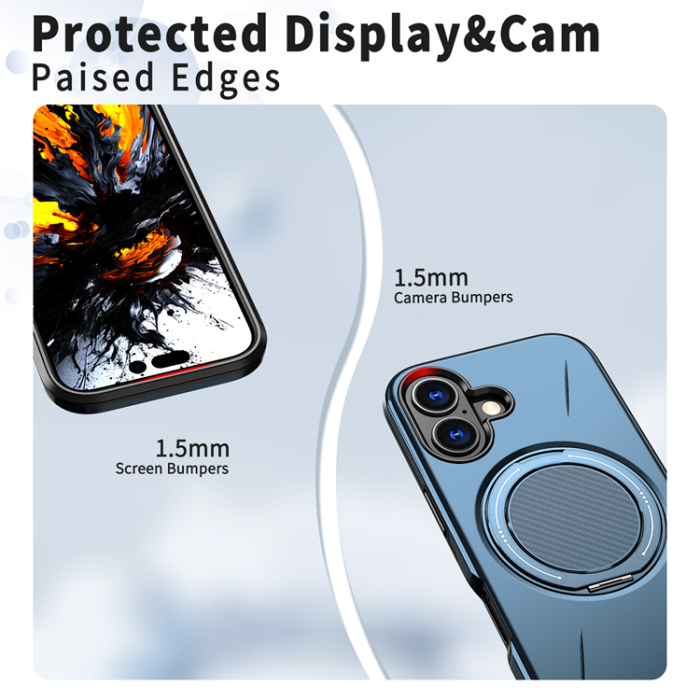 A-One Brand - iPhone 16 Mobilskal MagSafe Rotating Kickstand TPU + PC