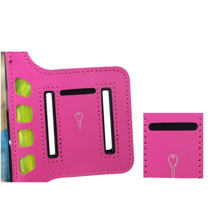 OEM - Romix Universalt Sportarmband med reflexer upp till 4.7'' - Magenta