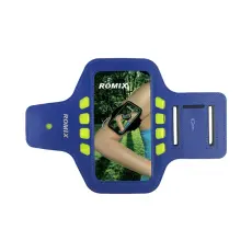 OEM - Romix Universalt Sportarmband med reflexer upp till 4.7'' - Blå