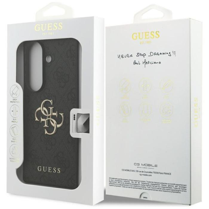 Guess - Guess Galaxy Z Fold 7 Mobilskal Big 4G Logo Classic Logo - Svart