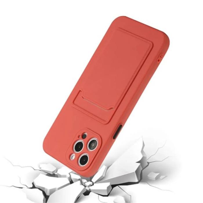 Taltech - iPhone 15 Pro Mobilskal Korthållare TPU - Orange