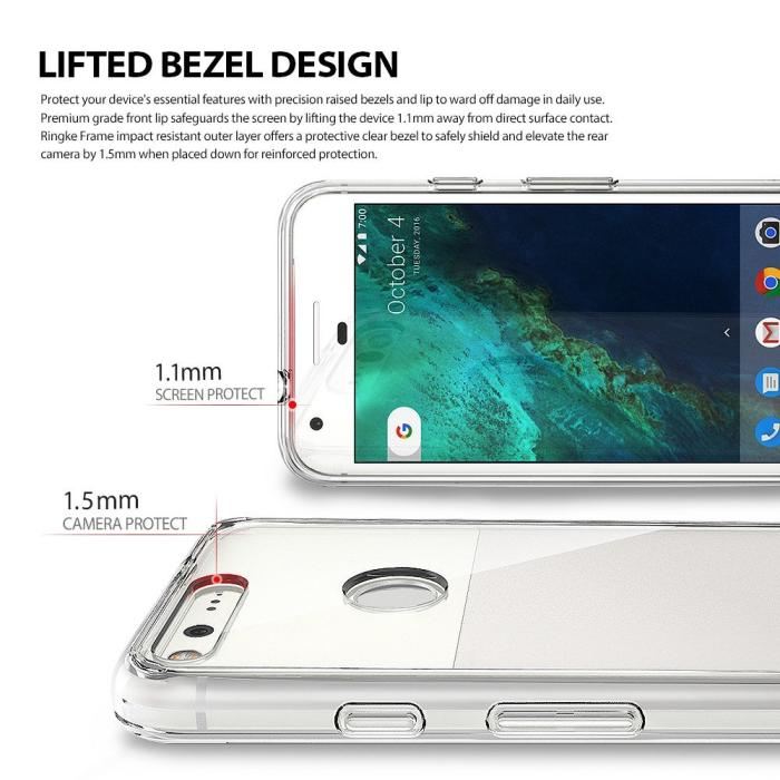 UTGATT5 - Ringke Fusion Shock Absorption Skal till Google Pixel XL - Grå