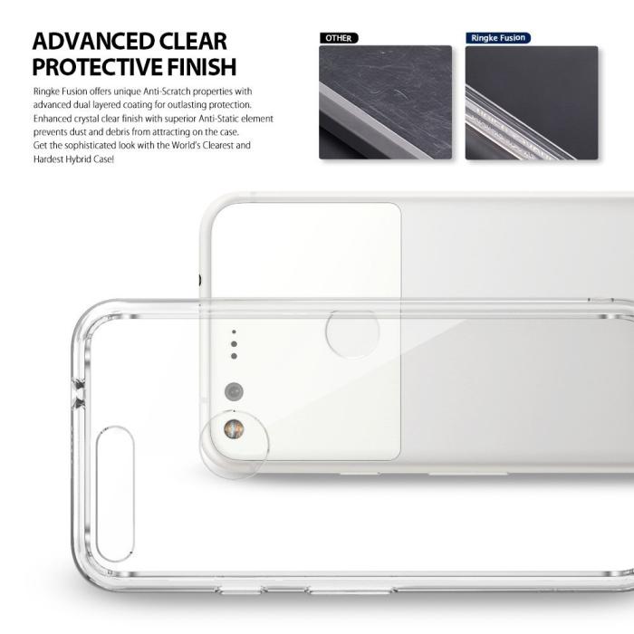 UTGATT5 - Ringke Fusion Shock Absorption Skal till Google Pixel XL - Grå