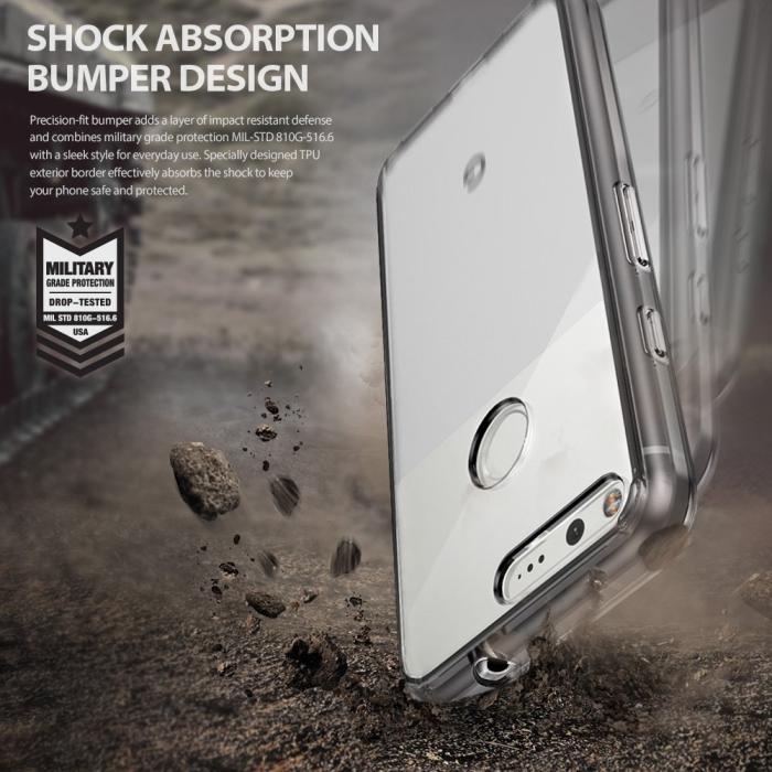 UTGATT5 - Ringke Fusion Shock Absorption Skal till Google Pixel XL - Grå