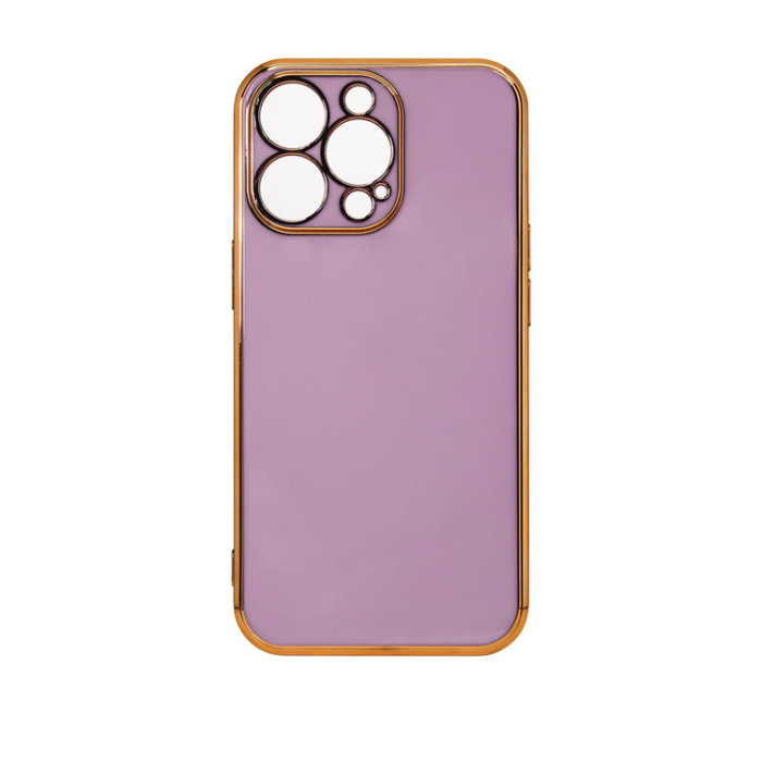 OEM - iPhone 12 Pro Max Skal Lighting Med Gelram - Lila