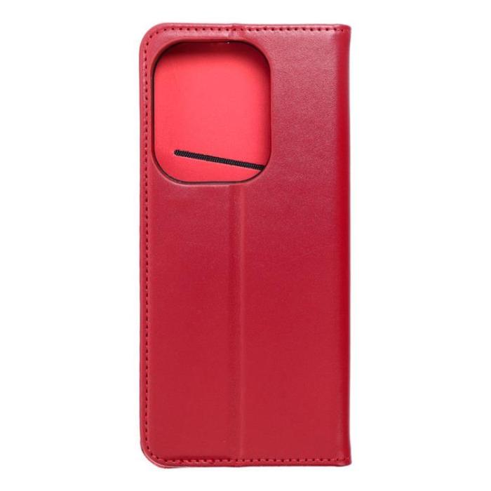 OEM - Xiaomi Redmi Note 13 Pro Plus Plånboksfodral Smart Pro - Rödvin