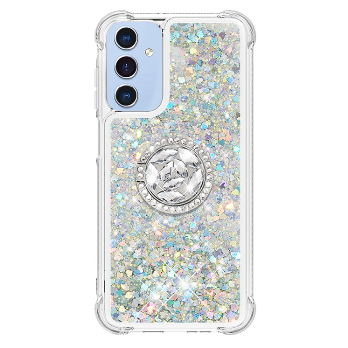 A-One Brand - Galaxy A17/A26 Mobilskal Kickstand Quicksand TPU - Silver