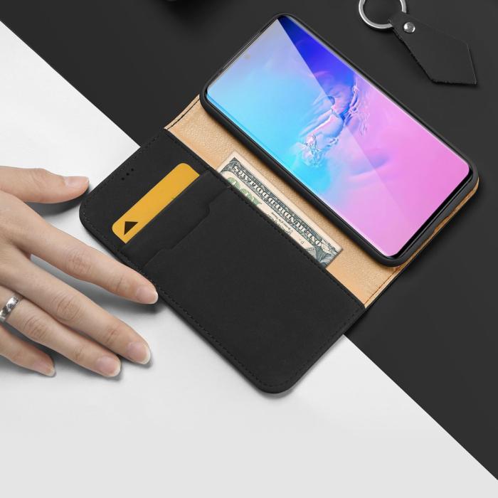 UTGATT1 - Dux Ducis Wish Series Äkta Läderfodral till Galaxy S20 Ultra - Svart