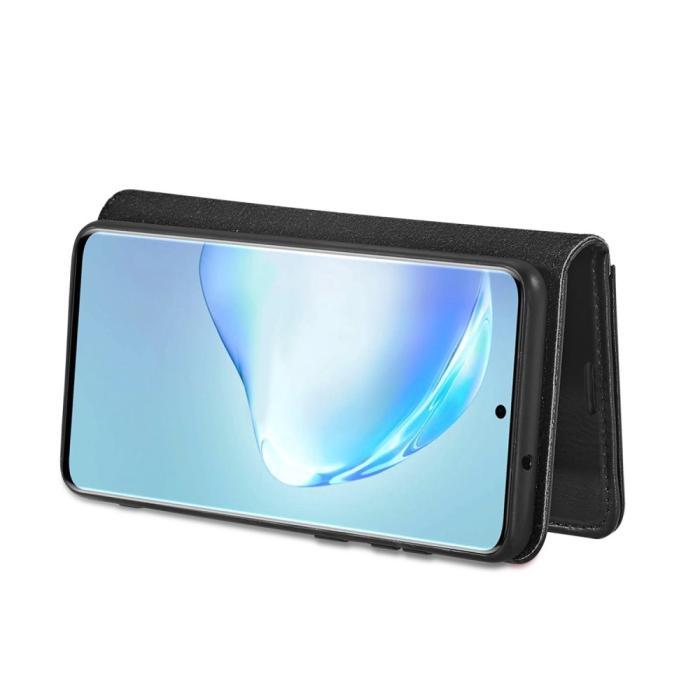DG.MING - DG.MING Plånboksfodral 2-i-1 Split till Samsung S20 Plus - Svart