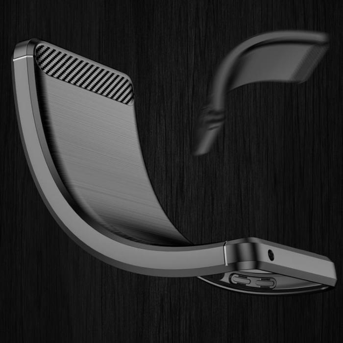 OEM - Carbon Galaxy A73 Skal Flexible - Svart